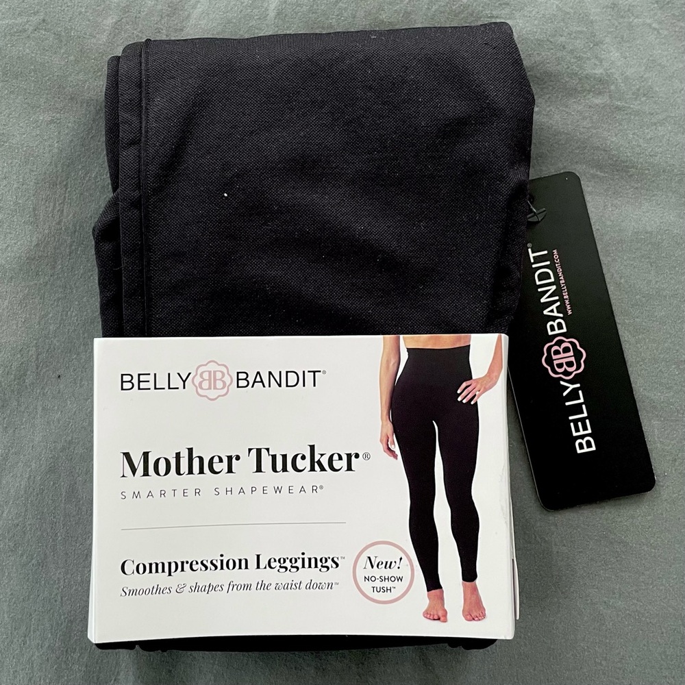 NWT Belly Bandit Mother Tucker Compression Leggings - Black - Size Small
